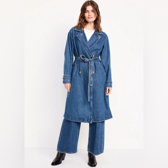 Denim Trench BNWT - Picture 1 of 2